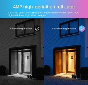 Caméra de sécurité sans fil WiFi 4MP pour la maison avec zoom 8X, 2K PTZ, audio bidirectionnel, vision nocturne et capteur CMOS pour une utilisation en extérieur - Product Image 5