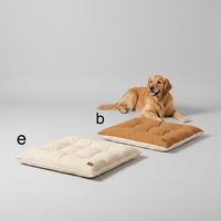 Coussin pour animaux de compagnie en peluche douce de luxe avec logo personnalisé, vente en gros fabricant