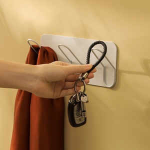 Creative Household Wall Small <b>Hooks</b> <b>Hooks</b> for <b>Curtain</b> Rod Bathroom Kitchen Towel <b>Hook</b> Non-Perforated Wall Hanging - Product Image 5