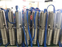 Pompes solaires submersibles hybrides AC/DC complètes, pompe solaire AC/DC avec 2 capteurs