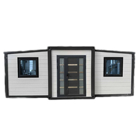 Maison préfabriquée pliable TOPPRE, 2 chambres, conteneur de 20 pieds, 30 pieds, 40 pieds, villa extensible, kit de maison modulaire extensible en conteneur