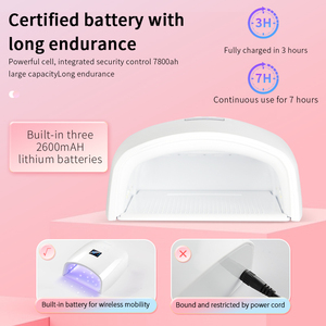 Séchoir à ongles et accessoires sans fil rechargeable 66w avec logo personnalisé à prix abordable <span class=keywords><strong>lampe</strong></span> à ongles <span class=keywords><strong>LED</strong></span> UV à lumière rouge pour salon de manucure - Product Image 3
