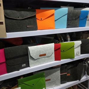 Custom Business Office Felt <b>File</b> <b>Folder</b> Envelope Bag with Printed Logo Multi-Color Snap Button Novelty Gifts Promotion - Product Image 2