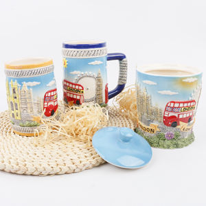 Chopes à bière personnalisées avec logo, vente chaude, cadeau de Londres, souvenir en céramique, tasse à café - Product Image 1