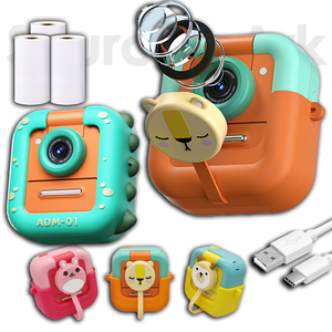 Appareil photo instantané pour enfants SourcingArk M8, mini caméra HD 1080P avec écran 2,4 pouces, double objectif, imprimante pour enfants 48MP M8 - Product Image 1