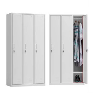 Modern Multiple Doors Stainless Steel Lockers Versatile Home Use <b>Storage</b> <b>Cabinet</b> for Gym Kitchen Home Office School - Product Image 5