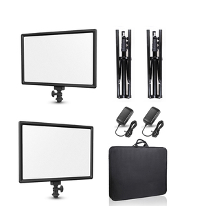 Censreal 2 Bộ 3200K/5600K Nhiếp Ảnh Chụp Ảnh <span class=keywords><strong>Studio</strong></span> Kit Đèn LED Bảng Điều Khiển Lấp Đầy Ánh Sáng Mềm Đèn Video Với Chân Máy - Product Image 2