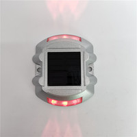 Panel de energía solar Circular Led Cat Eyes Light Célula solar LED Embedded Road Stud Luz intermitente Lámpara de camino de entrada