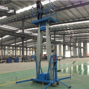 Plateforme élévatrice en alliage d'aluminium à double colonne de 12 m pour le chargement et la manutention d'outils - Product Image 2