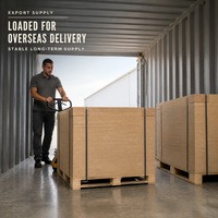 Panneau MDF uni personnalisé pour l'exportation 15/18 mm, panneau de fibres spécial pour usine de meubles à l'étranger
