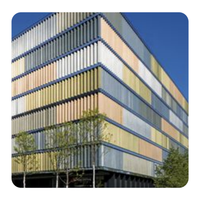 Persienne de climatiseur à lame en aluminium intelligente ventilée à revêtement en poudre réglable Sunshine