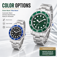 Montre personnalisée OEM pour homme, classique, tendance, en acier, mode masculine, étanche, montres mécaniques en acier inoxydable pour affaires