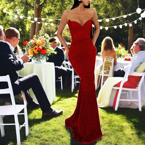 เดรสหางปลาพิมพ์ลายดอกไม้ใหม่ผ้าซาตินใยโพลีเอสเตอร์แบบยาวระบายอากาศได้สไตล์ปาร์ตี้ลูกไม้ขนนกตกแต่งธรรมชาติ - Product Image 2