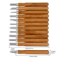 Peaktop 12 PCS Jeu d'outils pour la sculpture sur bois