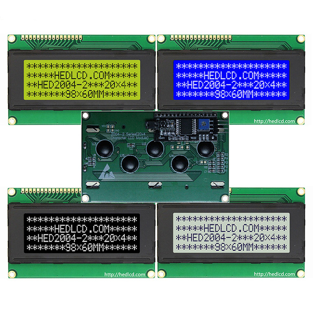 Manufacturer Sale 3.2inch 98x60MM 2004 20x4 Character LCD Display Module with PCF8574 IIC I2C Port for Industrial Controller