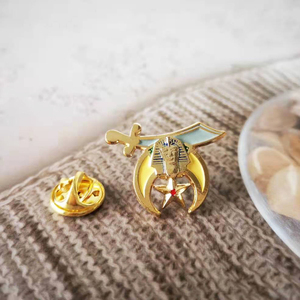 Épinglette maçonnique 3D en or de qualité supérieure |   Badge de la Fraternité maçonnique 2,6*2 cm |   Emblème de la Pyramide de la Terre Sainte BLM13 - Product Image 5