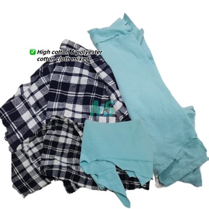 Trapos de algodón industrial Buena absorción Corte Ropa Residuos Ropa reciclada Mezclada con trapos de algodón Producto de desecho textil - Product Image 2