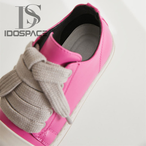 Scarpe Casual in Pelle, Sneakers di Lusso con Lacci, Scarpe Basse da Donna, Sneakers Nere Streetwear - Product Image 6