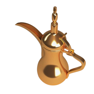 Classique arabe Dallah luxe Design classique en acier inoxydable cafetière et théière fait à la main Logo personnalisé disponible - Product Image 5