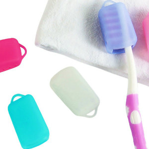 Bathroom Accessories Travel Silicone Reusable <strong>Toothbrush</strong> <strong>Head</strong> Cover Kids Clip Easy Clean <strong>Holder</strong> and Case for Any Size <strong>Toothbrush</strong> - Product Image 6