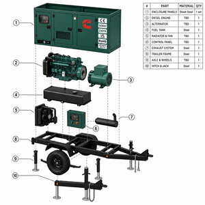 Generador Silencioso de 30KW 50KVA, Diésel Trifásico, Refrigerado por Agua, Motor Cummins Weicaai Yuchai, para Energía de Respaldo para Pequeñas Empresas - Product Image 5