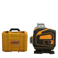 Niveau laser vert 4D 16 lignes LUBIAO 360° auto-nivelant, croix verticale, télécommande, précision 2 mm/7 m, garantie 1 an