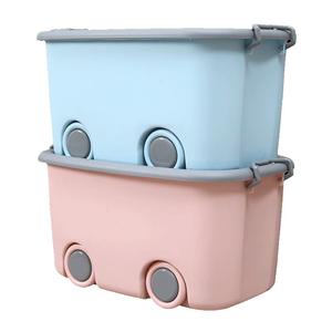 Büyük boy çok fonksiyonlu çocuk oyuncak yapı taşı saklama kutusu çocuk giysileri ve aperatifler organizatör plastik saklama kutusu - Product Image 4