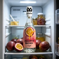 500ML Glazen Fles Passievrucht Honing Sap Concentraat 500ml Echt Fruitpulp Gezonde Smaak Dagelijkse Hydratatie