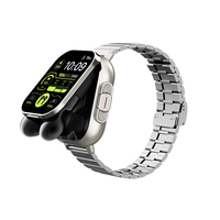 Reloj Inteligente Deportivo con Auriculares TWS, Pantalla TFT, Resistente al Agua IP67, NFC, Llamadas Bluetooth, Asistente de Voz con IA, Calendario, Monitoreo de Salud para Hombres