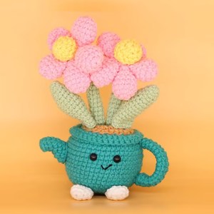 Maceta de Flores de Lana Tejida a Mano con Diseño de Bonsái, Decoración para Interiores, Hogar, Oficina y Escritorio - Product Image 6