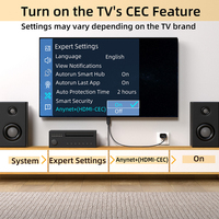 Câble convertisseur audio numérique HDMI ARC vers optique Toslink, prise HDMI plaquée or, extracteur audio ARC pour Smart TV et home cinéma
