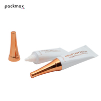 Tube souple personnalisé pour baume à lèvres, tube à presser pour gloss à lèvres 10ml 15ml 20ml, embout pointu, tube d'emballage ABL en aluminium-plastique