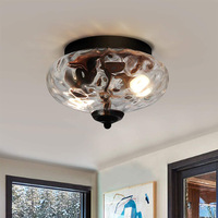 Luminaires de plafond LED créatifs et modernes en fer et verre, alimentés par courant alternatif, pour salon, avec garantie de 3 ans, durée de vie de 50 000 heures