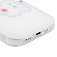 Casing HP Anti-Shock TPU Desain Kustom Gambar Gajah IMD IML Proteksi 360 Anti-Sidik Jari untuk 15