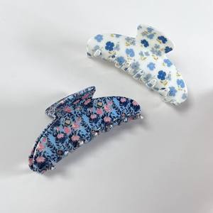 Nueva Pinza de Pelo con Diseño Floral Retro y Elegante Estampado de Tiburón, Hermosa Decoración de Pelo Acrílica para Uso Diario - Product Image 2