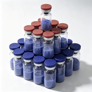 China Blue <b>Copper</b> GHK-CU <b>Powder</b> 50mg 100mg 90-95% Purity Cosmetic Raw Material Intermediates Factory-Direct Wholesale - Product Image 1