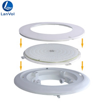 Lampe LED PAR56 pour piscine LanWo, nouvelle conception, 24W 35W, blanc chaud, blanc froid, RGB, 12V, IP68, étanche, lumière sous-marine