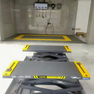 Penjualan langsung pabrik baru gunting kecil tersembunyi tanah tekanan ganda mobil pengangkat hidrolik mobil pengangkat gunting tinggi - Product Image 2