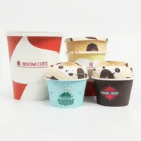 Gobelets et couvercles en papier kraft biodégradable jetables, bol carré en carton, boîte à sushi résistante à la chaleur