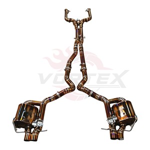 Système d'échappement Vortex High Performance Golden Titanium Catback compatible avec AMG C63 W205 2015-2024 - Product Image 1