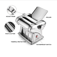 Machine à nouilles en acier inoxydable commerciale entièrement automatique Petite presse à pâte électrique et rouleau d'emballage de boulettes pour un usage domestique