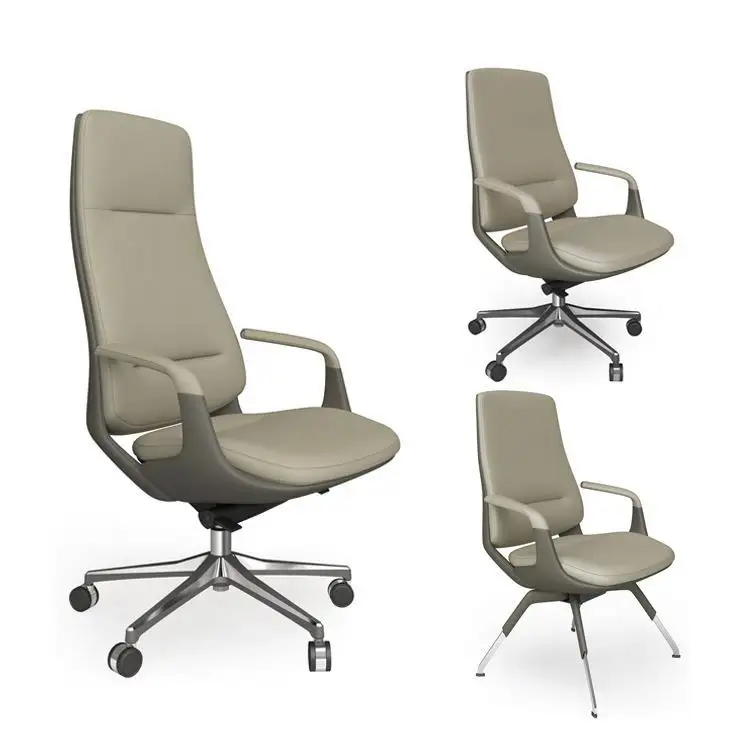 Top vente chaises de bureau confortables mobilier de bureau PU ou chaise en cuir véritable