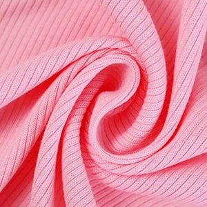 Nhà Máy Bán Buôn Độ Đàn Hồi Cao 270gsm 40S 170Cm Chiều Rộng 95% Bông 5% Spandex Chải Kỹ Bông Interlock Đan Cuộn Vải Vải - Product Image 5