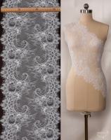 Dentelle en nylon à motif floral pour bordure de cils, fabriquée à la machine, accessoires vestimentaires
