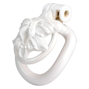Jaula de Castidad FRRK Rosa con Anillo para Pene, Dispositivos de Castidad para Hombres, Jaula para Pene con 4 Anillos, Juguetes Sexuales de Bondage para Adultos - Product Image 4
