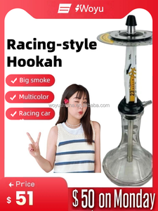 Ensemble de narguilé de style <span class=keywords><strong>voiture</strong></span> de course Big Smoke, populaire en Europe et en Amérique, avec tuyau et autres accessoires offerts, pour bar à chicha/fête - Product Image 2