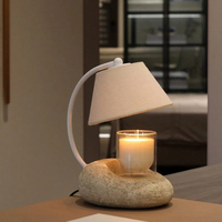 Lampe à cire parfumée Wabi Sabi de style européen simple, diffuseur d'arômes pour chambre à coucher, lampe de table, lampe décorative d'ambiance