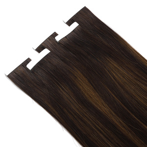 Extensions de cheveux à bandes adhésives K.S WIGS à porter instantanément, 100% cheveux humains Remy chinois, lisses, invisibles, adhésif à forte tenue, extensions de cheveux à bandes adhésives - Product Image 5