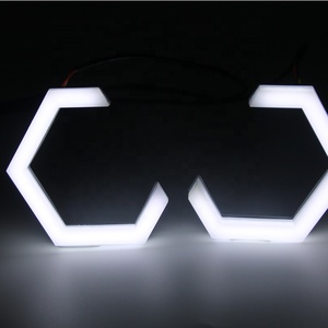 Anneaux halo hexagonaux LED Angel Eyes Switchback pour phares DRL, kit de rétrofit 70 80 86 90mm - Product Image 6