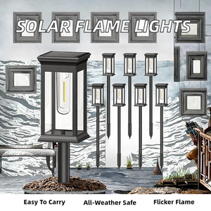 Luces Solares de Jardín con Efecto de Llama Realista, Impermeables IP65, Antorchas LED con Llama Parpadeante - Product Image 3